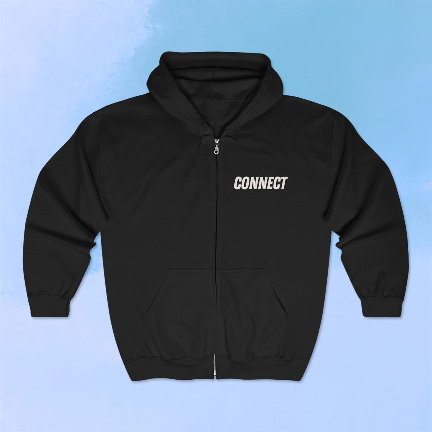 'Connect' Unisex Full Zip Hoodie