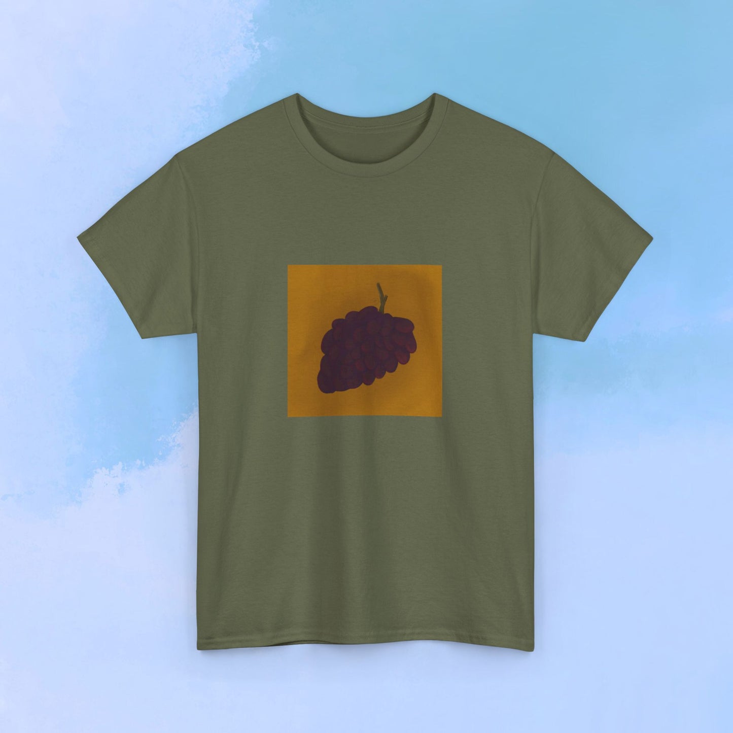 Vintage Grapes Unisex Heavy Cotton Tee - Perfect for Wine Lovers