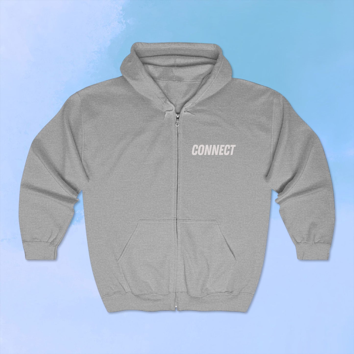 'Connect' Unisex Full Zip Hoodie